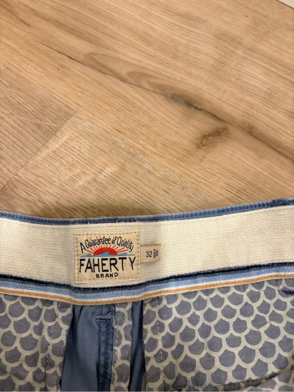 Men’s Faherty Blue Shorts Size 32 - Picture 2 of 5
